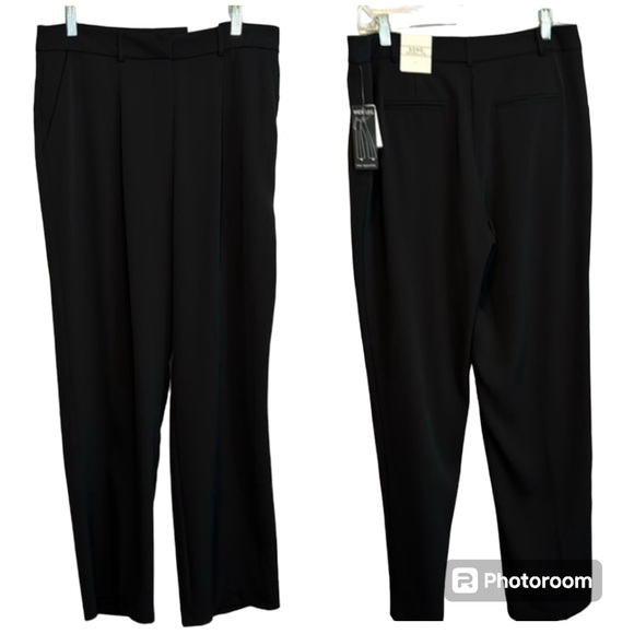 NWT Soho‎ Apparel LTD Black Wide Leg Trouser in Size 8 - Picture 1 of 8